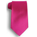 Fuchsia Polyester Satin Tie